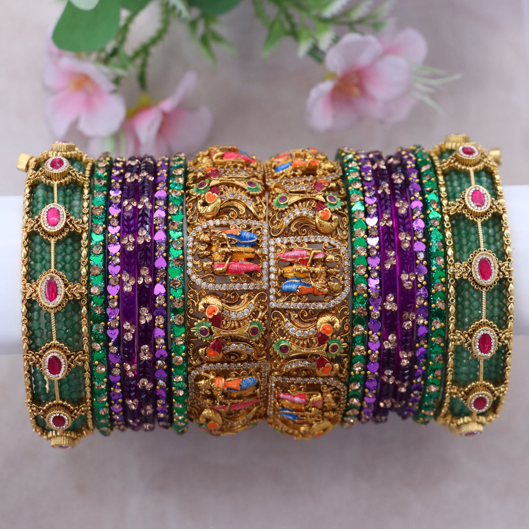Exquisite Grand Rama Parivar Bridal Bangles