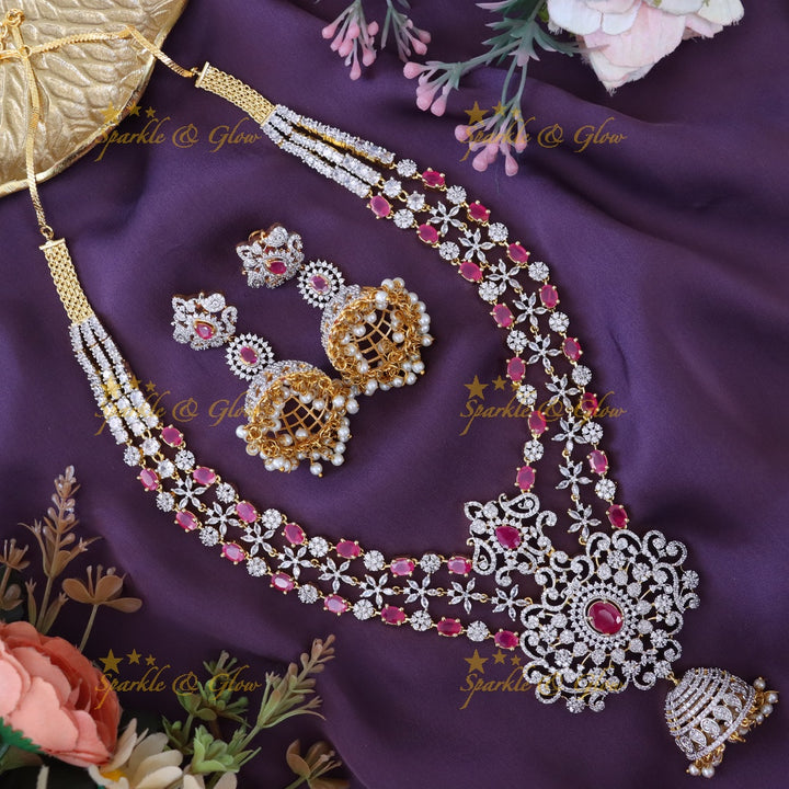 Exquisite Gold Long Necklace for Weddings & Festivals