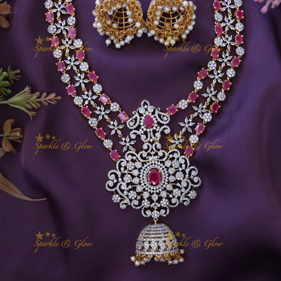 Exquisite Gold Long Necklace for Weddings & Festivals