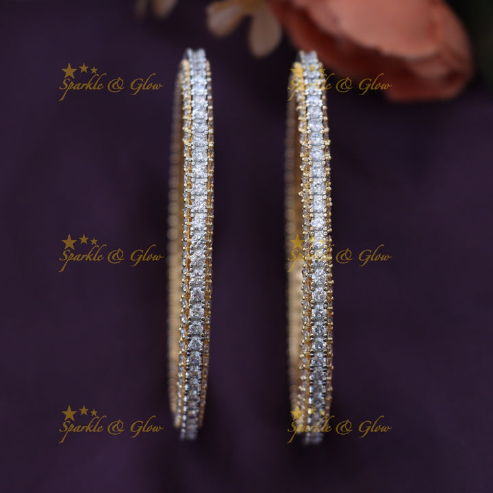 Exquisite Gold Wedding Bangle - Elegant Festive Wear