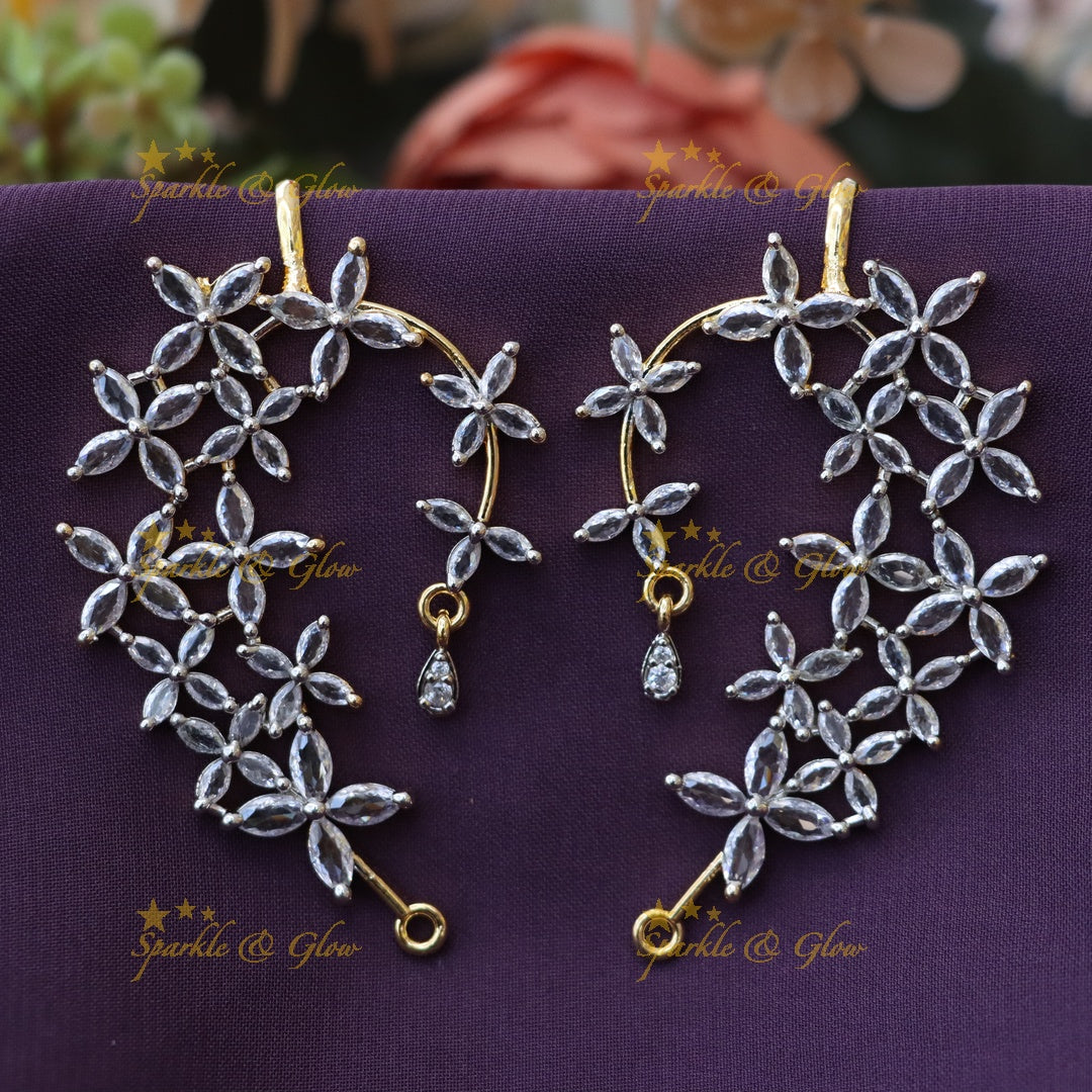 Exquisite Gold-Plated Earcuff for Festive Elegance