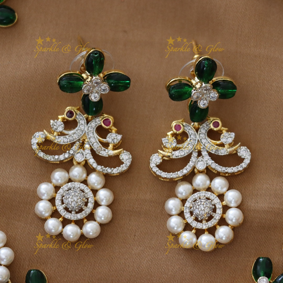 Elegant American Diamond Necklace for Festive Glam