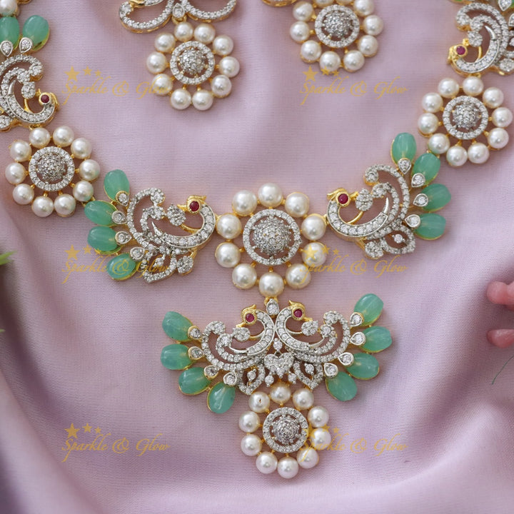 Elegant American Diamond Necklace for Festive Glam