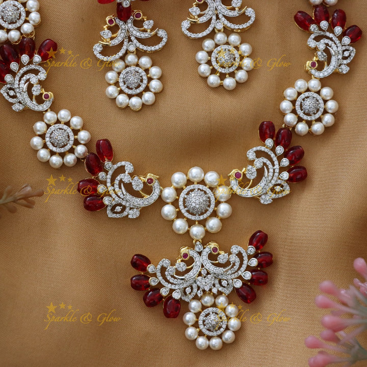 Elegant American Diamond Necklace for Festive Glam