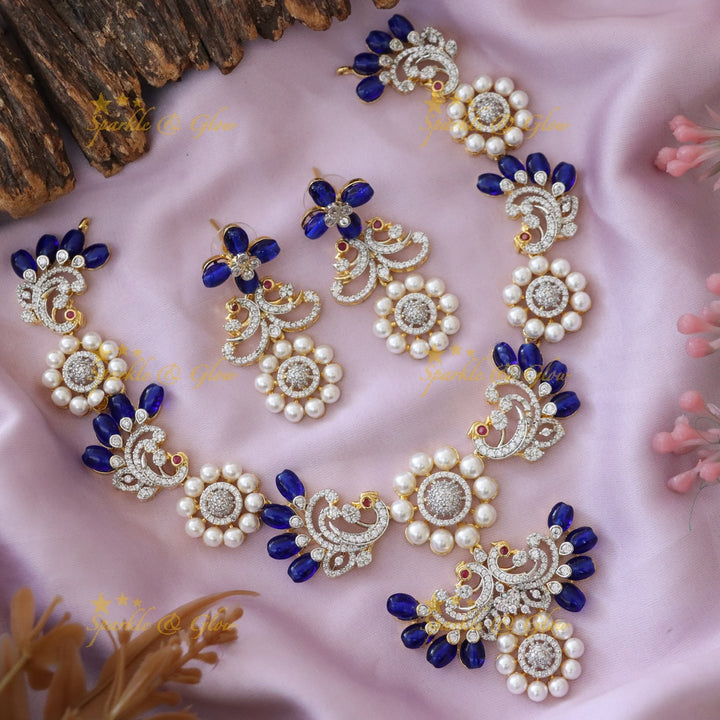 Elegant American Diamond Necklace for Festive Glam