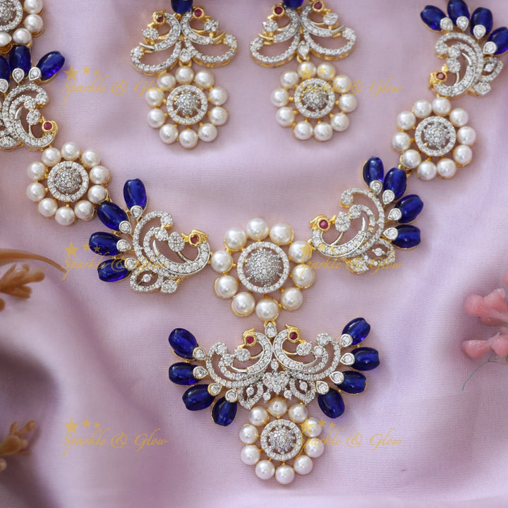 Elegant American Diamond Necklace for Festive Glam