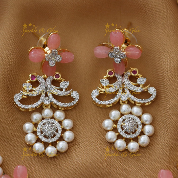 Elegant American Diamond Necklace for Festive Glam