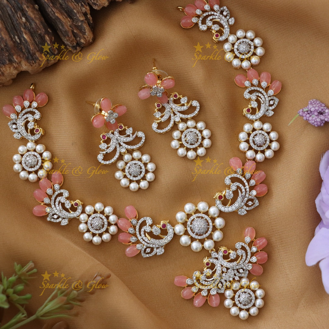 Elegant American Diamond Necklace for Festive Glam