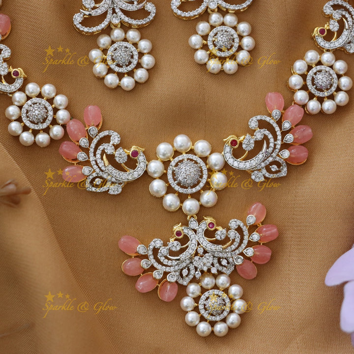 Elegant American Diamond Necklace for Festive Glam