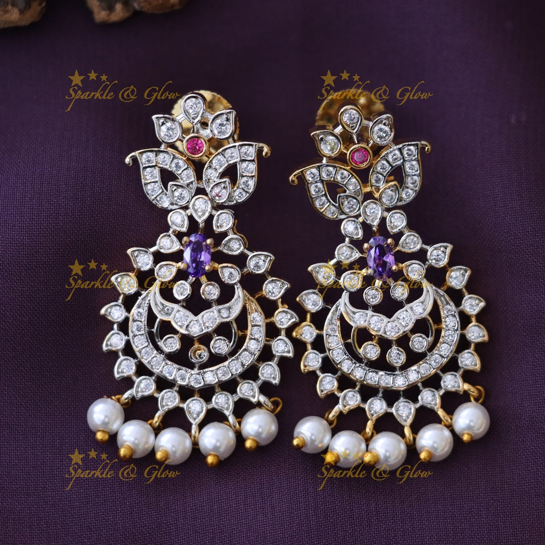 Exquisite American Diamond Wedding Necklace Set