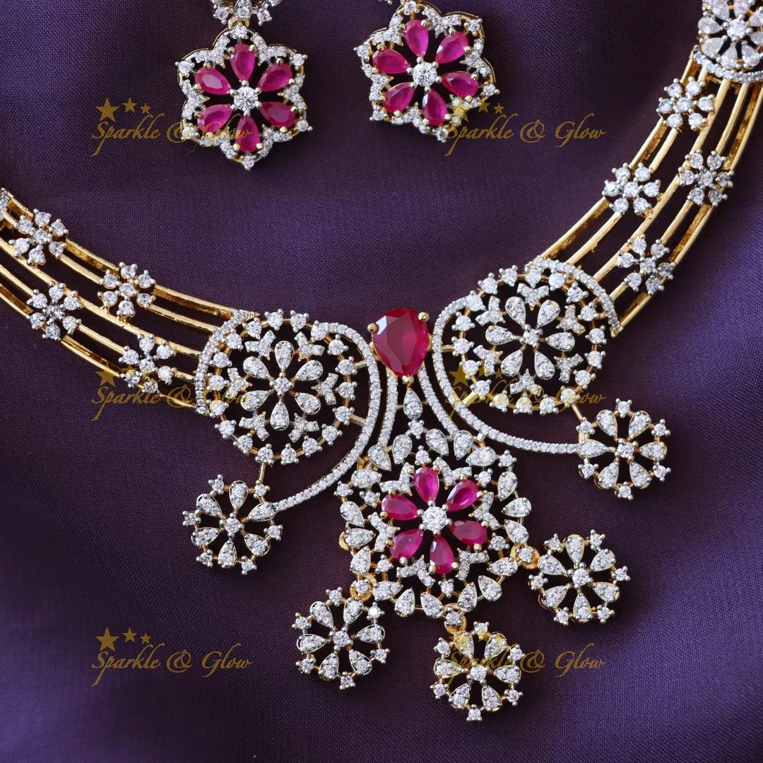 Exquisite Floral Gold Necklace for Special Events