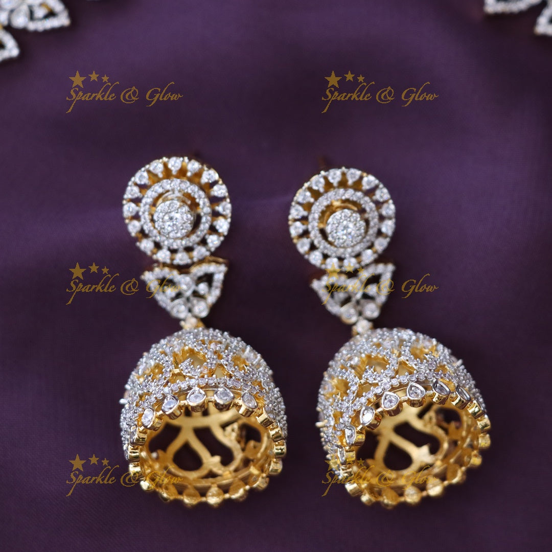 Exquisite Gold Long Necklace Set for Weddings & Celebrations