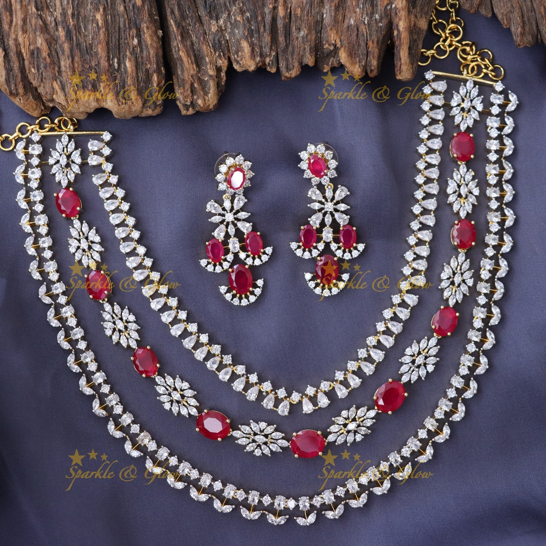 Enchanting Green & Gold Necklace for Festive Glamour