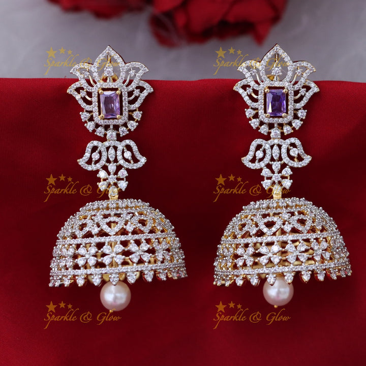 Exquisite Gold & Emerald Jhumka Earrings for Celebrations