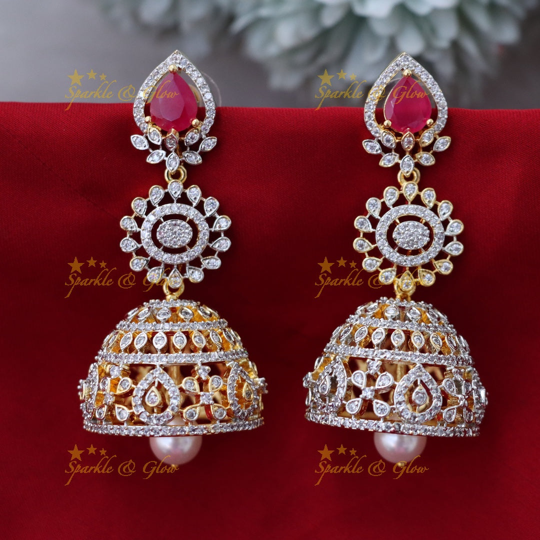 Gold & Emerald Bridal Jhumkas for Elegant Weddings