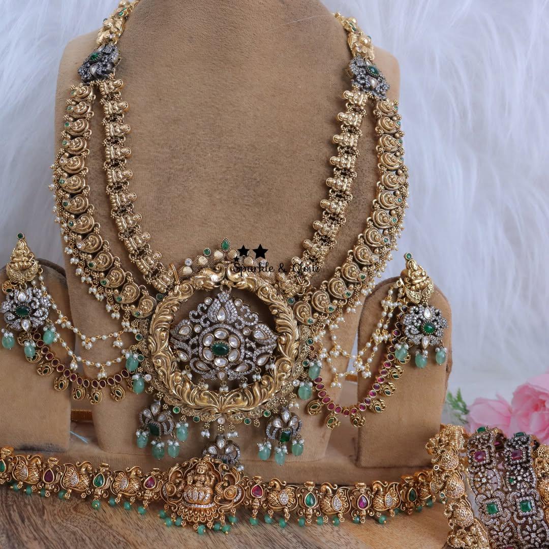 Exquisite Victorian Inspired Semi Bridal Jewellery Sets