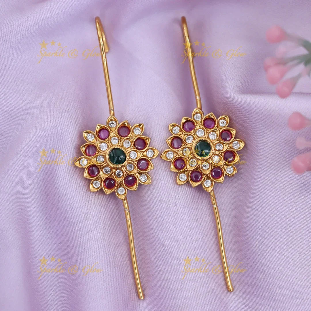 Glamorous Gold-Plated Ear Cuffs for Festive Looks