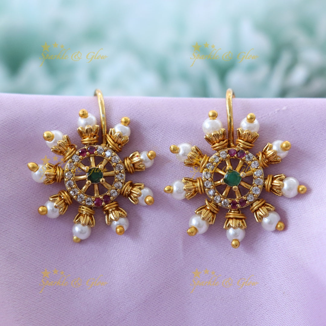 Exquisite Gold Bugadi Earrings - Perfect for Festivities