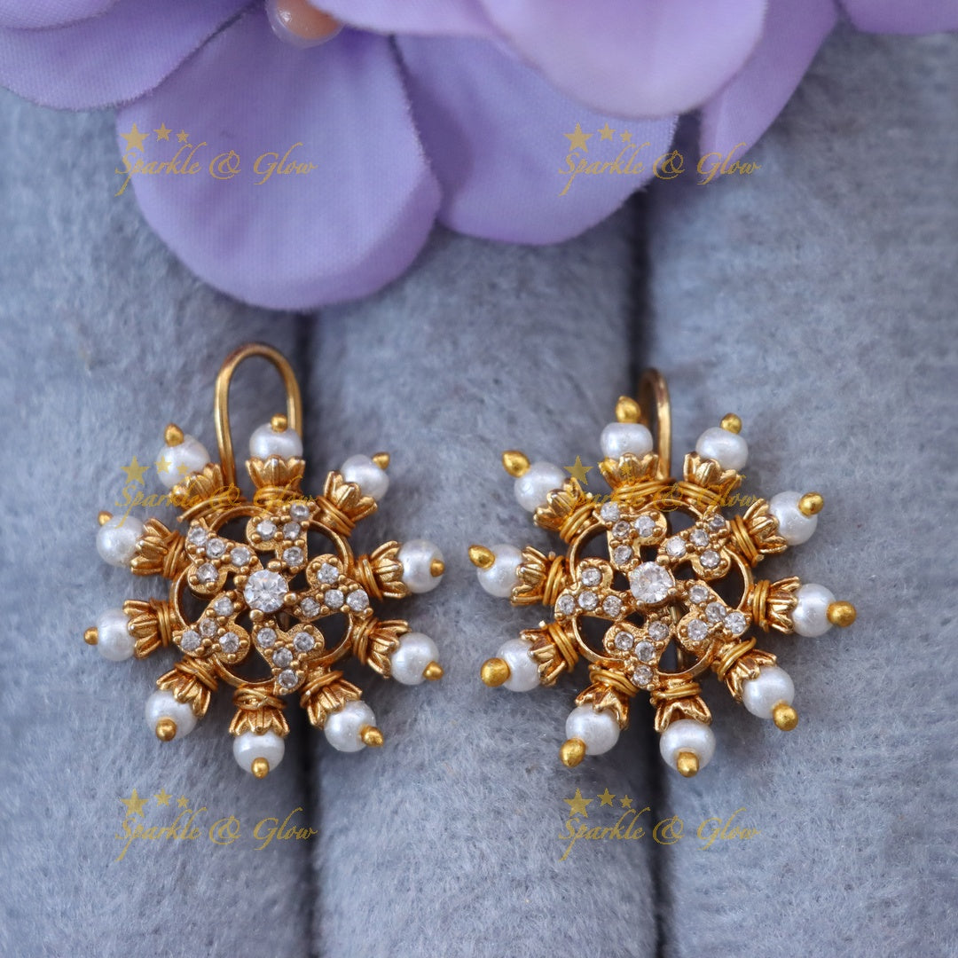 Opulent Gold Bugadi Earrings - Festive Elegance