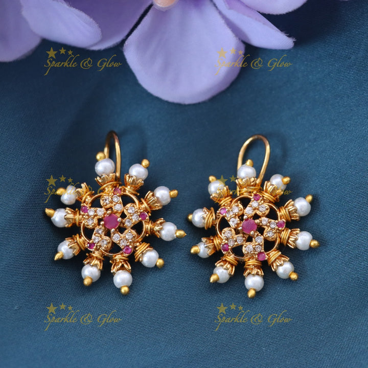 Opulent Gold Bugadi Earrings - Festive Elegance