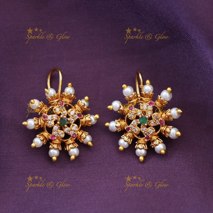 Opulent Gold Bugadi Earrings - Festive Elegance