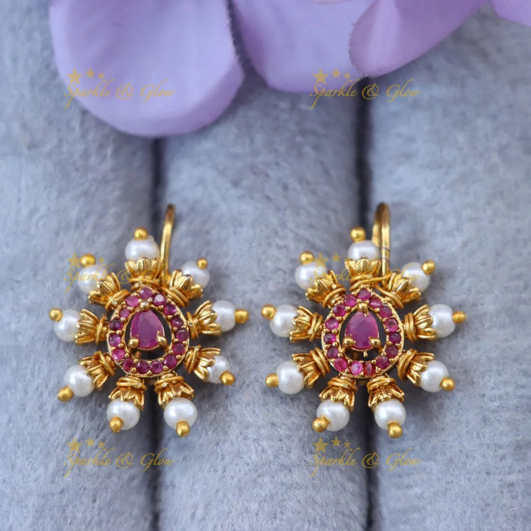 Gold Bugadi Earrings for Festive Celebrations