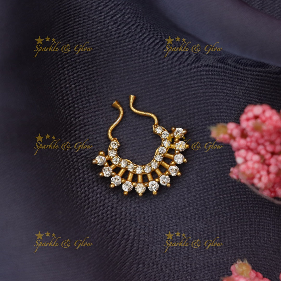 Exquisite Gold-Plated Bridal Nose Ring - Shop the Latest