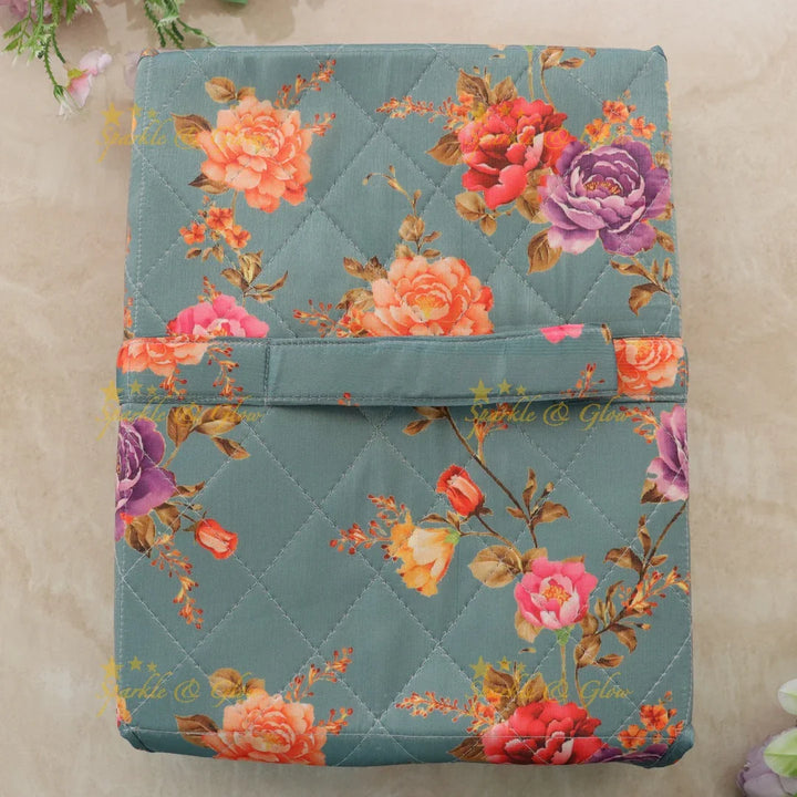 Elegant Floral Jewellery Organiser Box for Travel