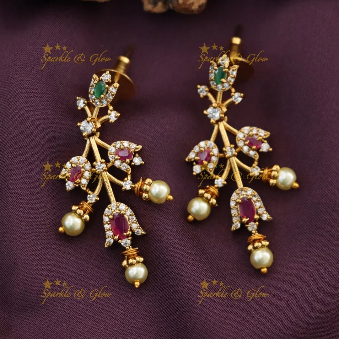 Ruby Flower AD Short Necklace - Pink