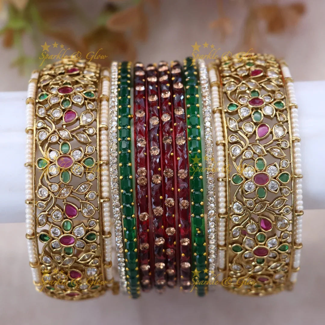 Elegant Kemp Bridal Bangle Set for Weddings