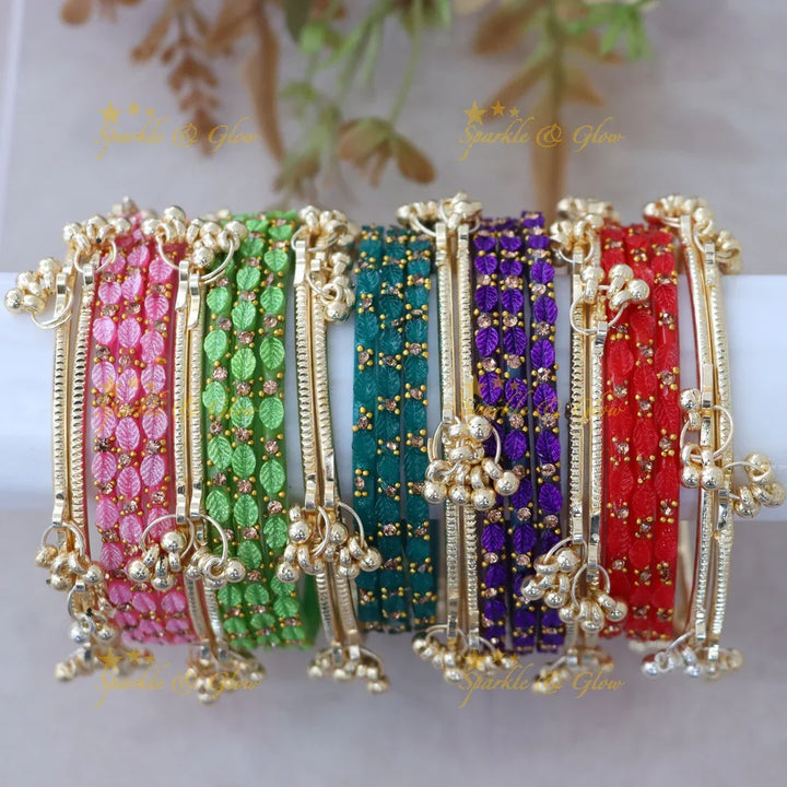 Multicolored Bridal Kashmiri and Glass Bangles - Elegance Redefined