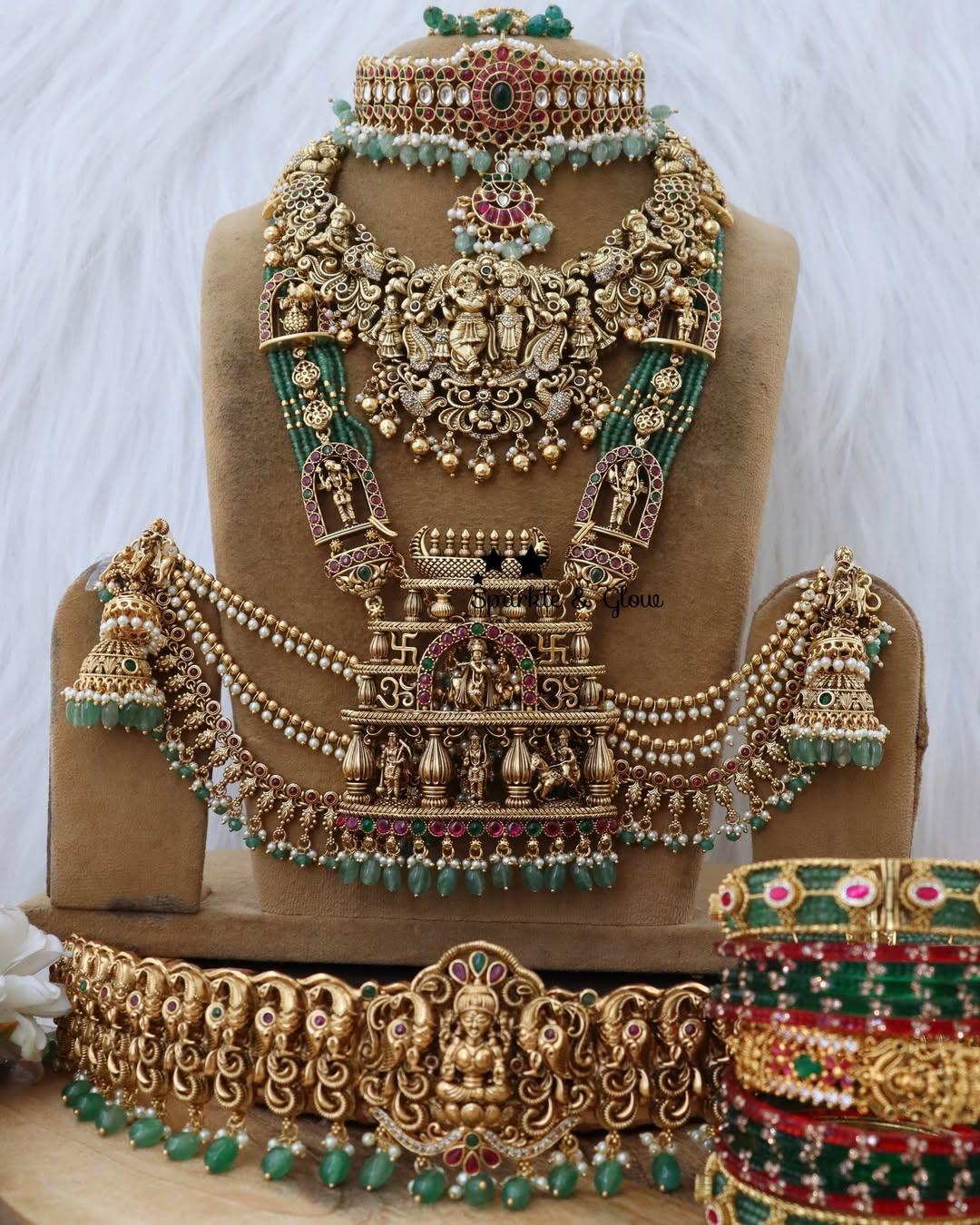Exquisite Imitation Bridal Jewellery Set Krishna Flute