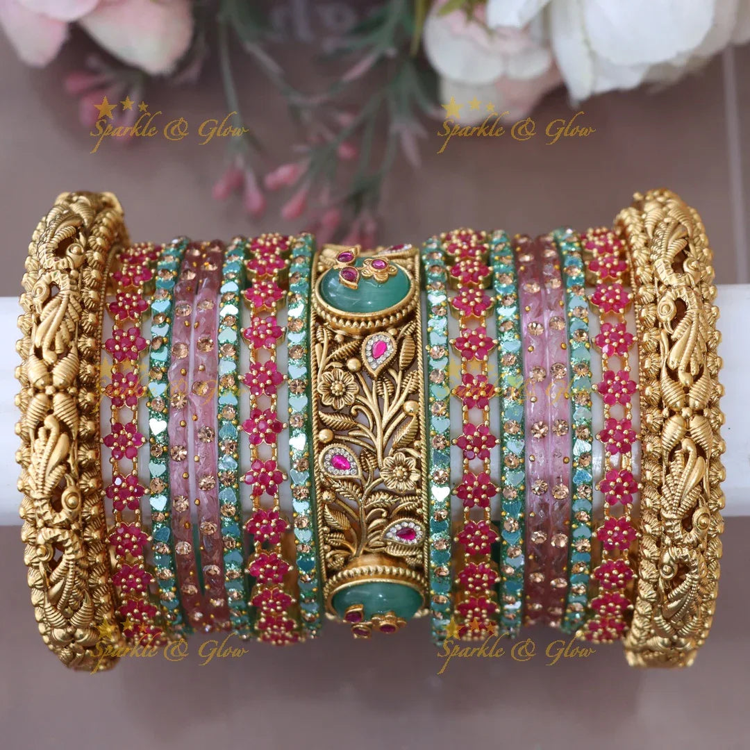 Exquisite Kundan Bangles: Bridal Luxury Collection