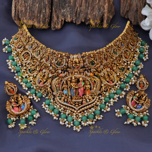 Exquisite Temple Gold Necklace for Festive Elegance