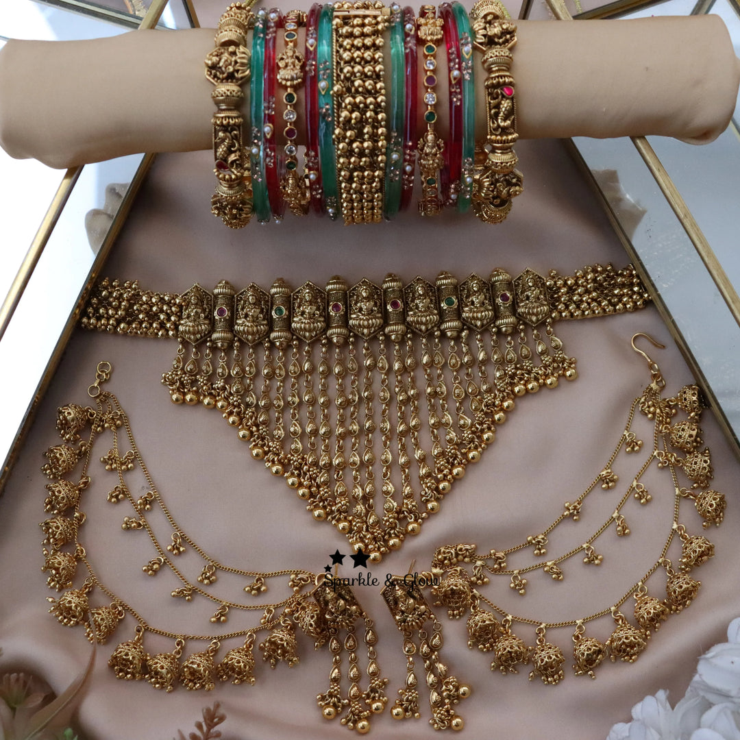 Exquisite Stone Choker Set - Perfect Wedding Glamour