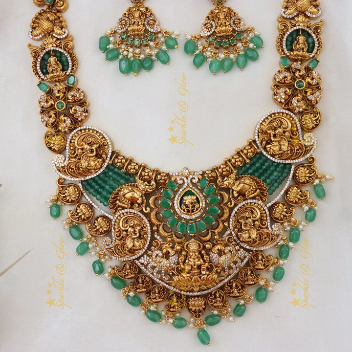 Exquisite Gold Temple Necklace for Weddings & Festivals
