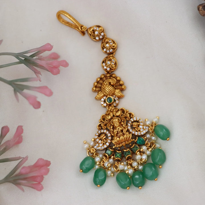 Exquisite Indian Bridal Gold Temple Jewellery Set