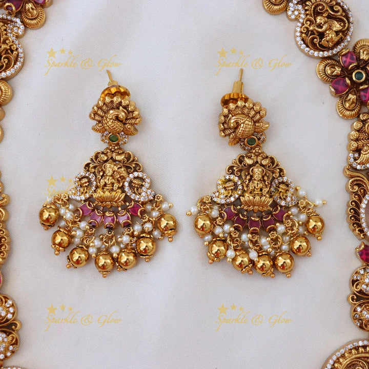 Exquisite Gold Temple Necklace for Weddings & Festivals
