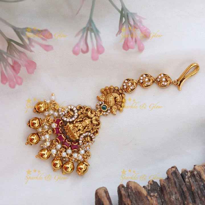 Exquisite Gold Maang Tikka for Weddings & Festivals