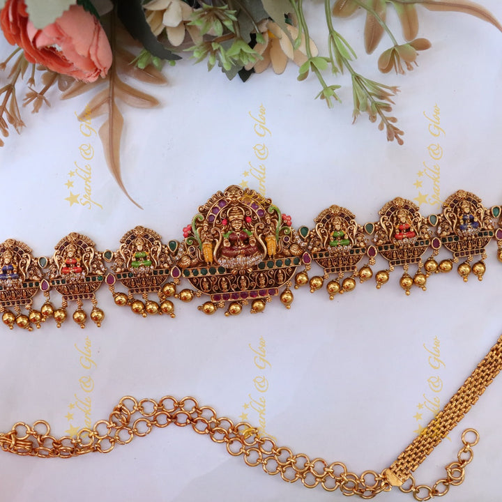 Gold Temple Hip Chain for Festivals & Weddings