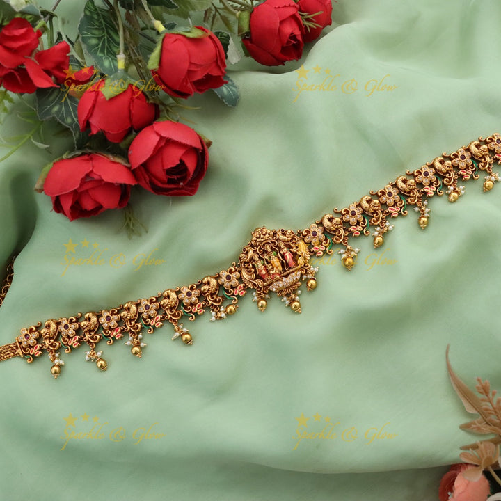 Exquisite Temple Gold Hip Chain for Festive Glamour