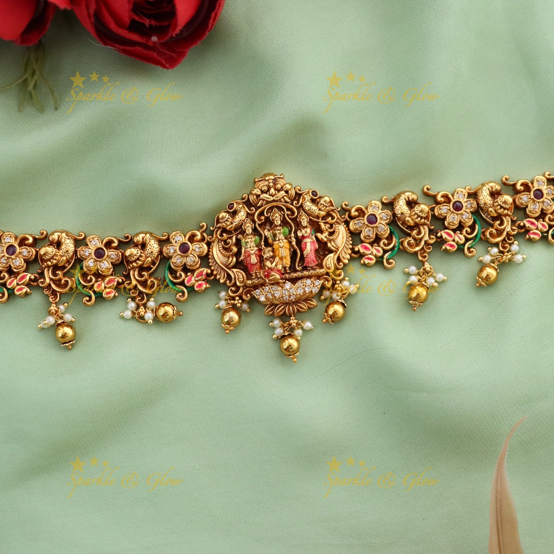 Exquisite Temple Gold Hip Chain for Festive Glamour