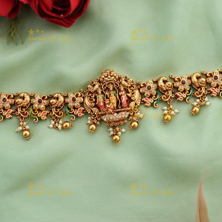 Exquisite Temple Gold Hip Chain for Festive Glamour