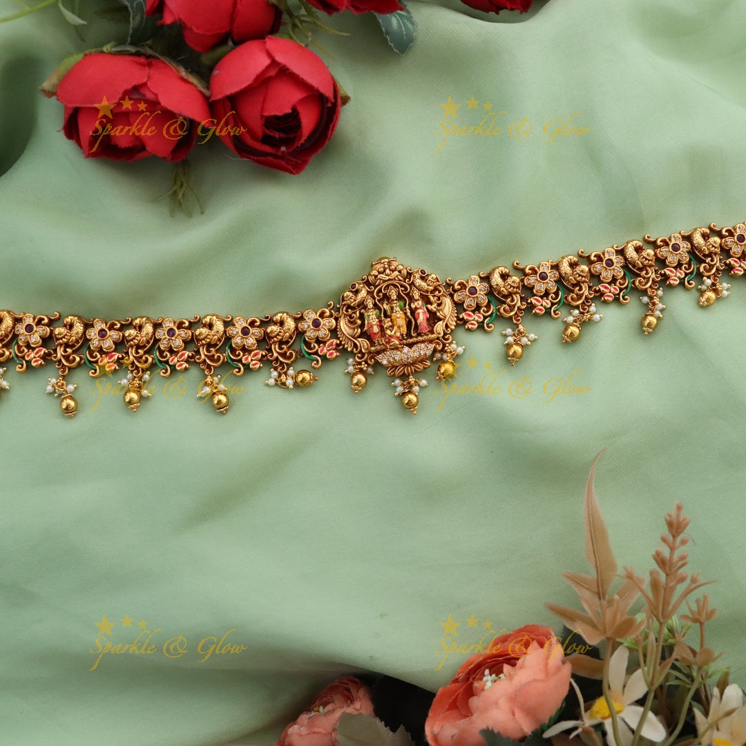 Exquisite Temple Gold Hip Chain for Festive Glamour
