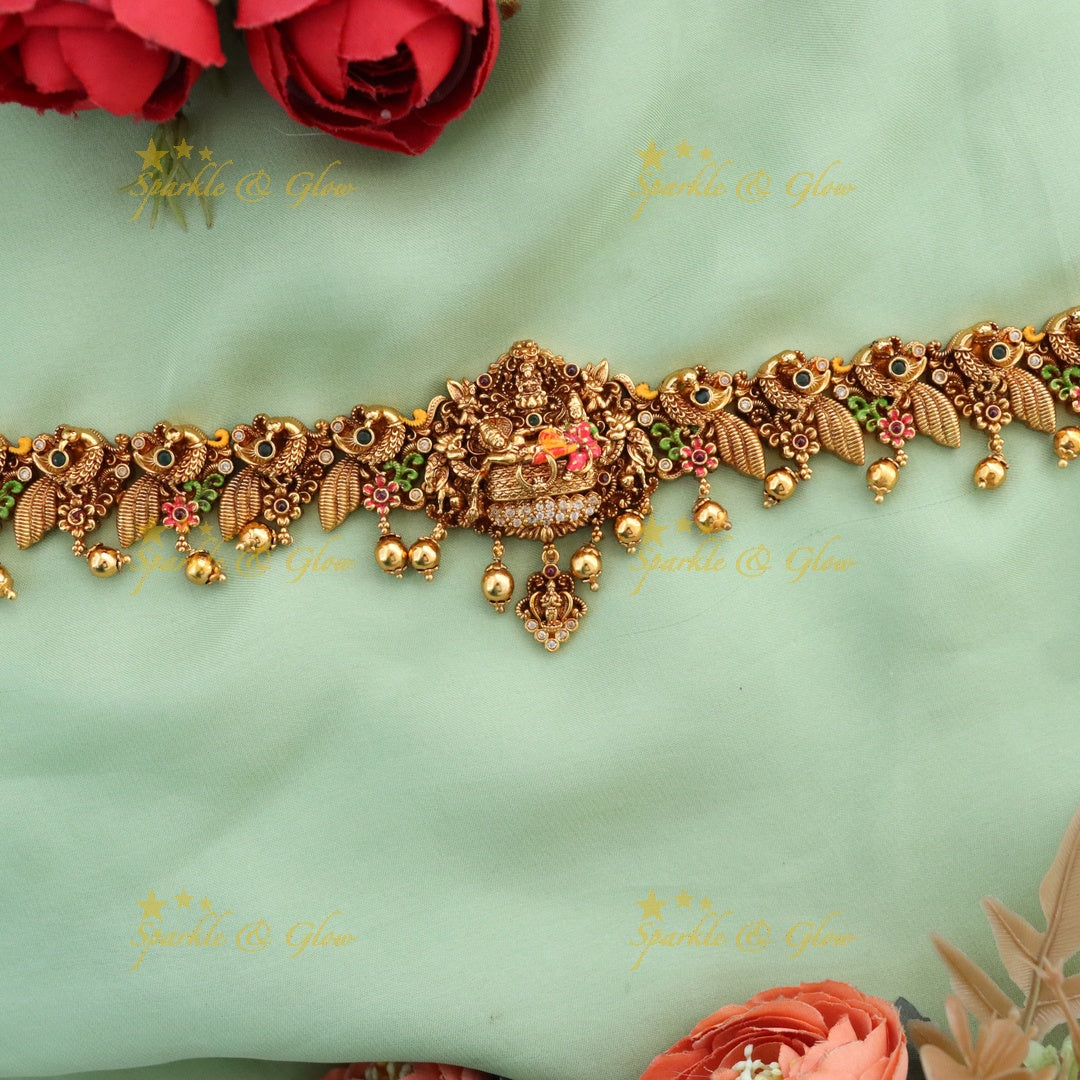 Exquisite Gold Temple Hip Chain - Perfect for Weddings
