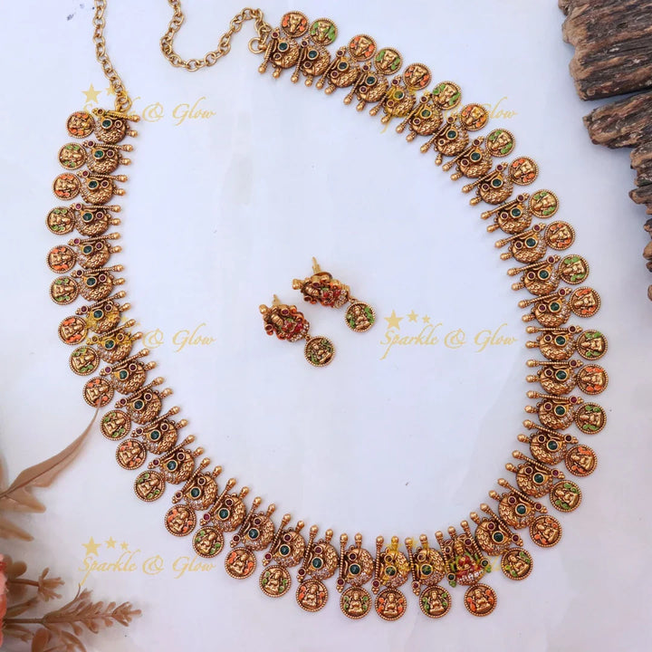 Elegant Festival Temple Haram Necklace for Weddings