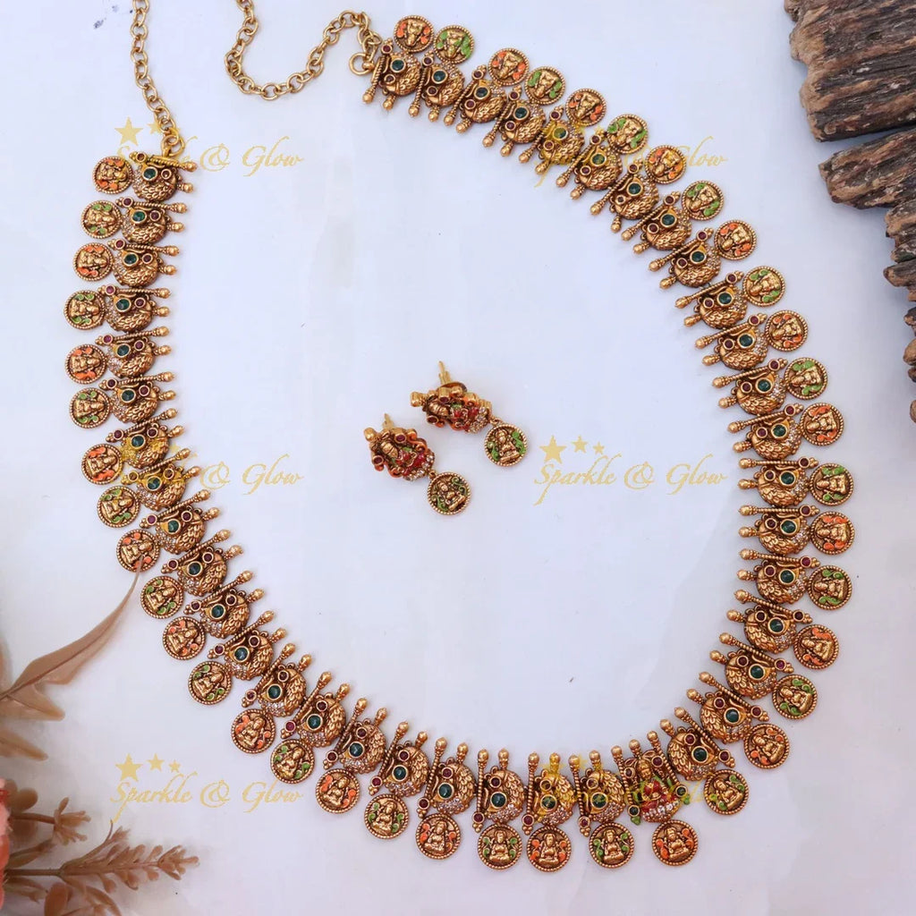 Elegant Festival Temple Haram Necklace for Weddings