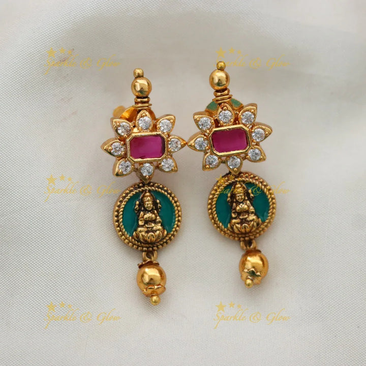Premium Temple Gold-Alike Necklace for Celebrations