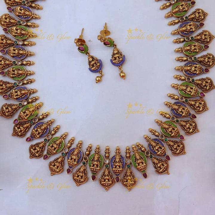 Exquisite Temple Necklace - Elevate Your Festive Look