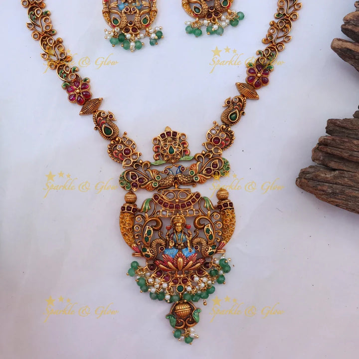 Exquisite Divine Temple Necklace for Festive Occasions